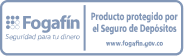 Producto protegido por el seguro de depositos Fogafin